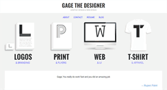 Desktop Screenshot of gagethedesigner.com