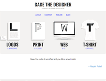 Tablet Screenshot of gagethedesigner.com